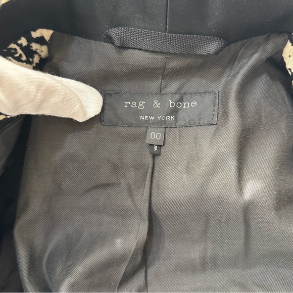 RAG & BONE Harper Tuxedo Jacquard Blazer Jacket Size: 00 - Picture 5 of 7